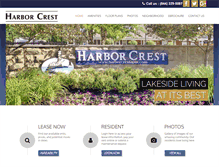 Tablet Screenshot of harborcrestapts.com